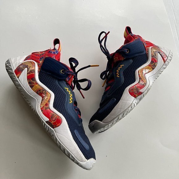 Adidas Basketball D.O.N. Issue #3 X Bel-Air Shoes Kids’ Size 5.5 Womens Size 7 - Picture 10 of 11